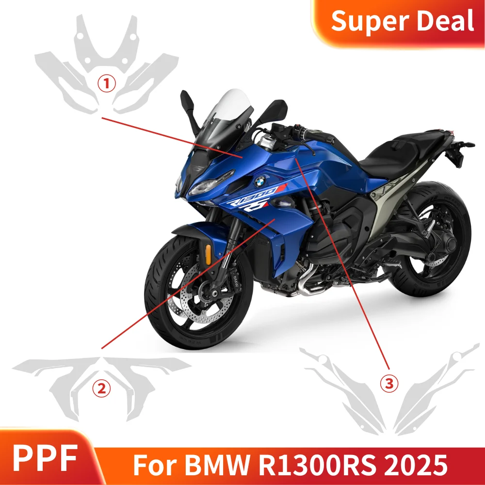 2025 New!For BMW R1300RS 2025 r1300rs 2025 Motorcycle PPF Kit TPU Paint Protection Film Full Body Protection Anti-Scratch