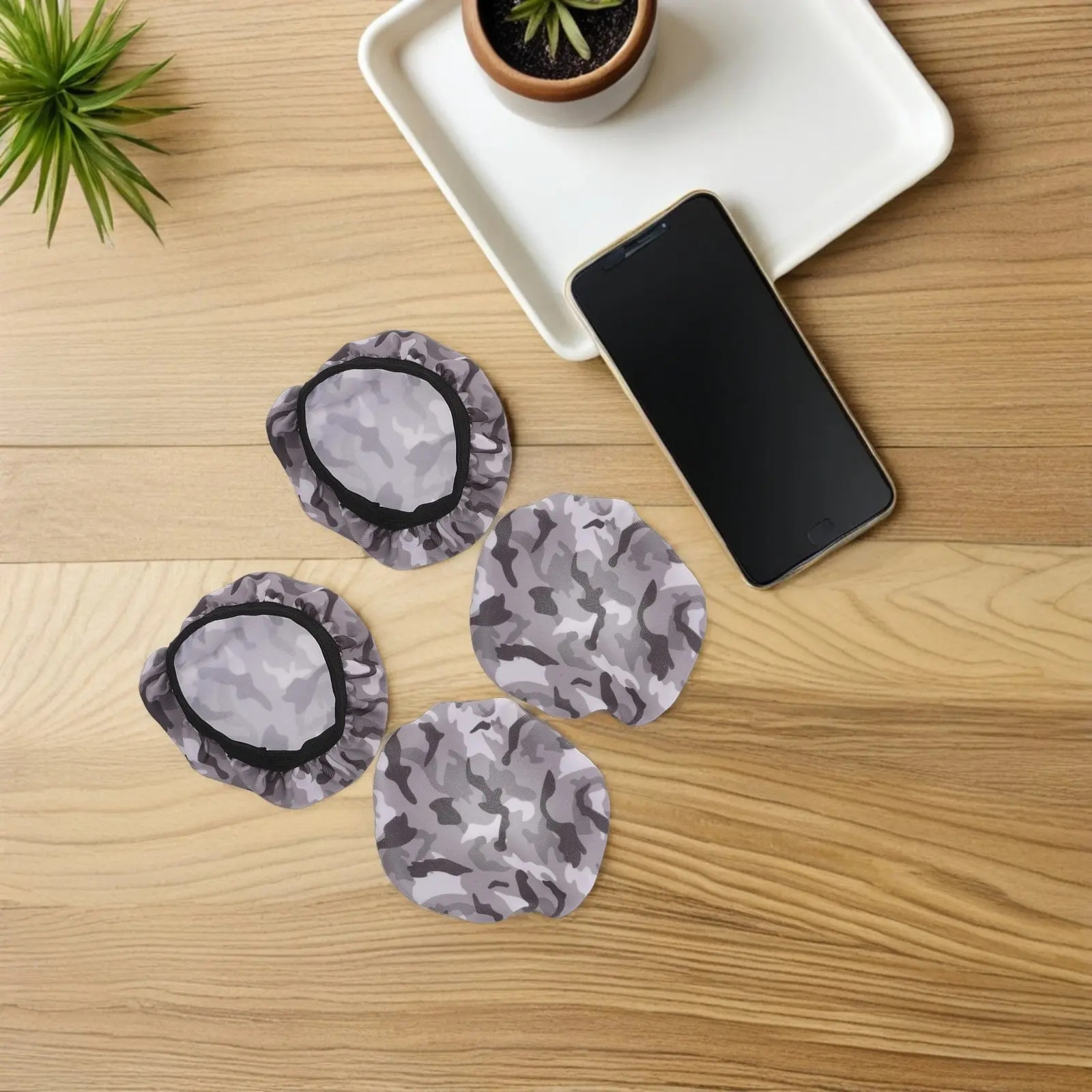 

10 шт. защитных чехлов для наушников, тканевые, эластичные, моющиеся, пылезащитные, многоразовые, для спортзала, бега, путешествий