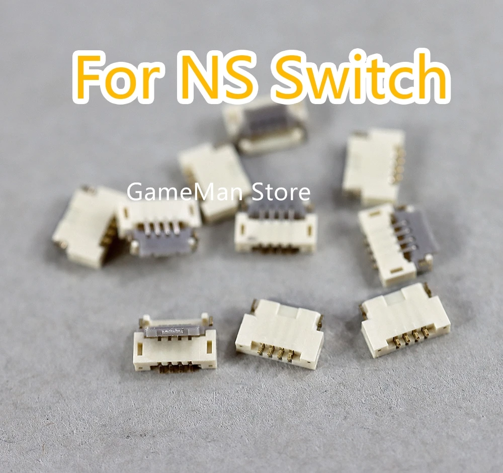 

30pcs 4pin inner fan ZIF Socket Contact Clip FPC Connection CPU fan connetor for Switch console