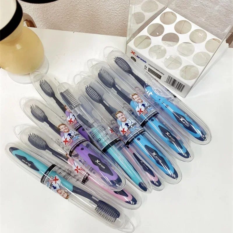 12Pcs Nano Toothbrush Eco Friendly Tooth Brush Teeth Whitening Nanotechnology Medium Soft Bristle Brush Teeth