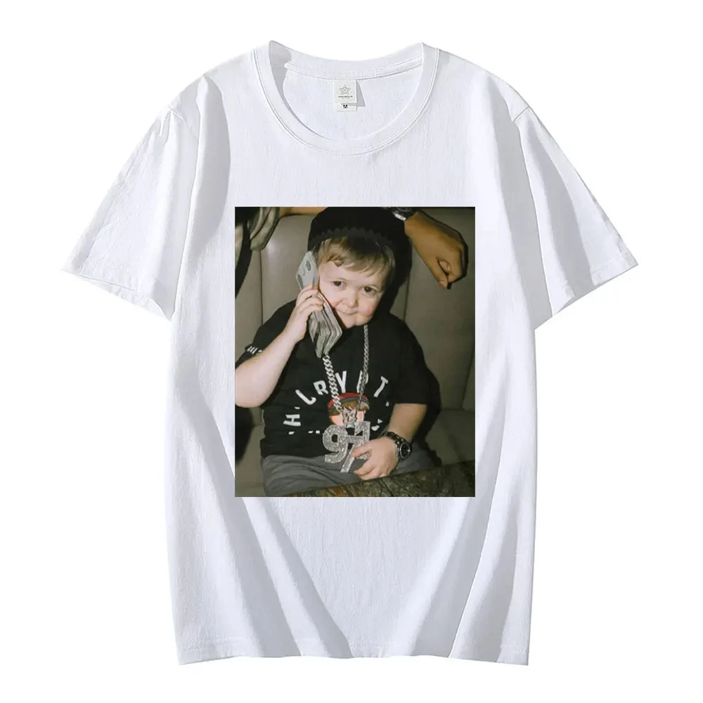 New Hasbulla Fighting T-shirt Mini Khabib Blogger Graphic T-shirts Men Women High Quality Oversized Tee Shirt Streetwear S-5xl