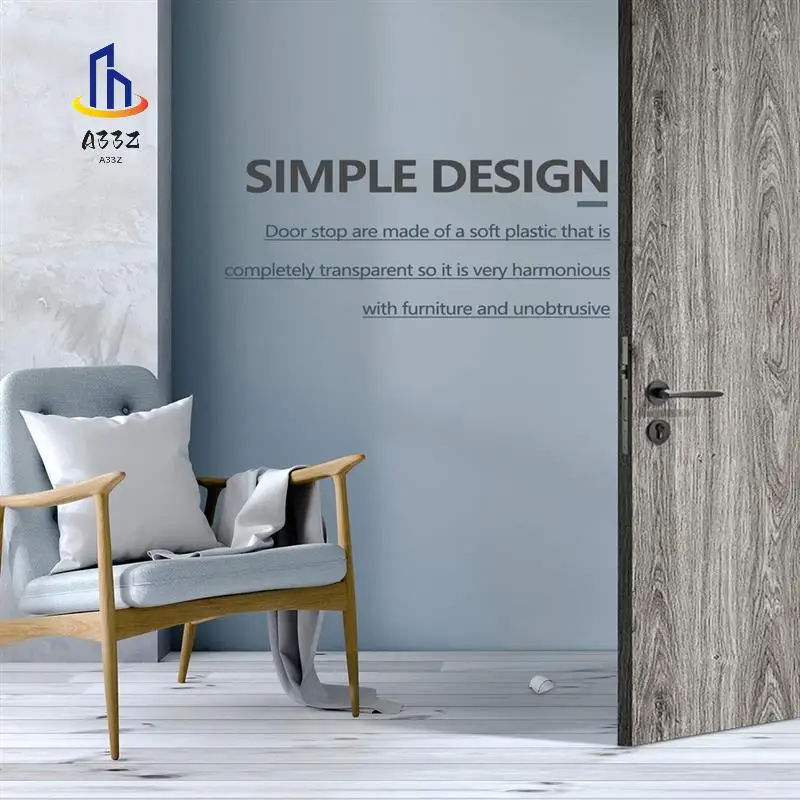 

A33Z-Дверные упоры для склеивания пола, прозрачные самоклеящиеся напольные дверные упоры, подходящие для всех твердых полов