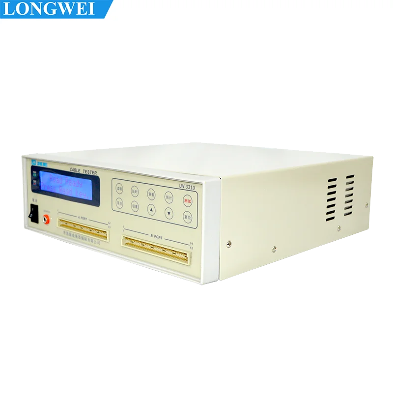 Longwei LW-3310 Wire Tester Dual Terminal Test 220VAC 50~60Hz 25W HD LCD Display Measuring Instrument 128 Test Point Shrink Hand