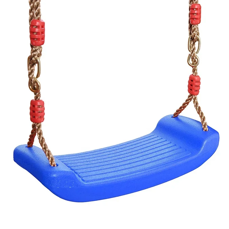

42*17cm Outdoor Indoor Curved Board Seat Swing Thick Seat with Adjustable Ropes Park Garden Playground Children Kids Fitness Toy