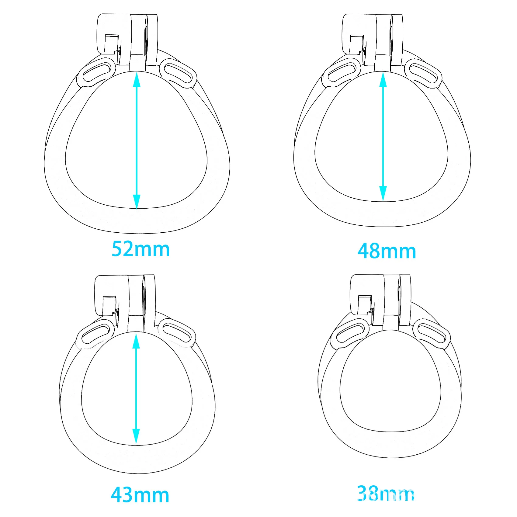 New Dragon Chastity Cage with 4 Size Penis Rings Bird Lock Urethral Chastity Sexy Toys for Men Ascetic Anti-Cheating Cock Device