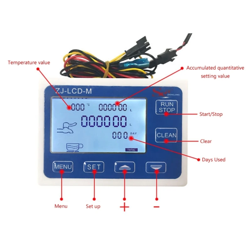 

Digital Display Quantitative Controller Water Control Hall Effect Flow Sensor Flowmeter Indicator Sensor Gasoline Meter