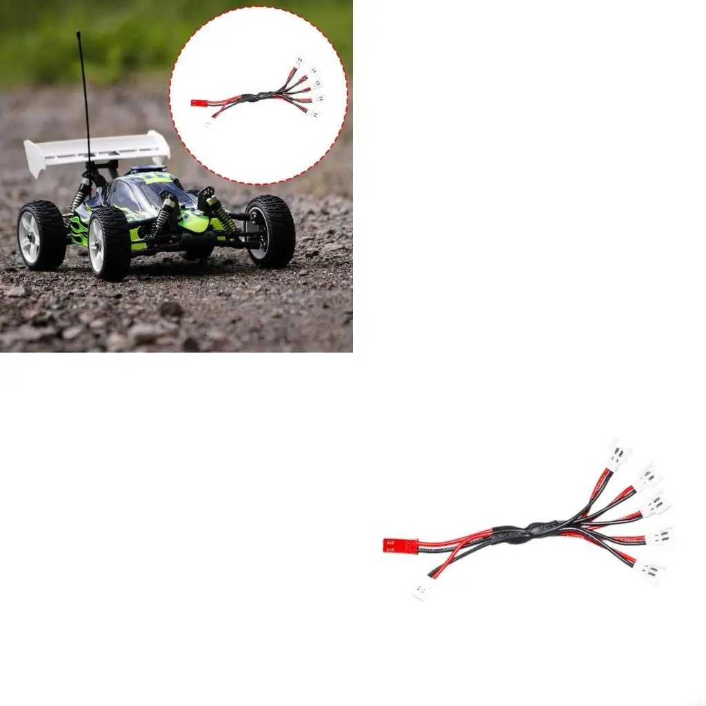5 in 1 Charging Cable for V911/H36 Portable XH2.54 Plug 3.7V Li-Po Battery Charging Cord Multiple Connector 2 to 5