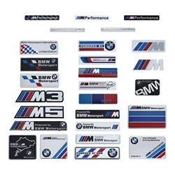 3D Aluminum Car Body Trunk Logo Decoration Sticker Badge Auto Emblem Accessories For BMW 1 3 5 7 Series M Performance F15 F16