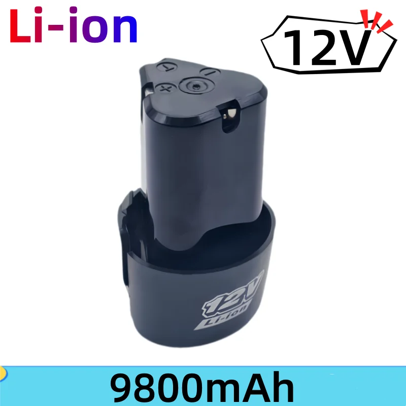 New12V 9800mAh New Rechargeable Lithium-ion Battery Electric Screwdriver Drill Mini Angle Grinder Tool