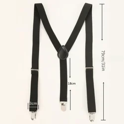 Men Suspenders High Elastic Adjustable 30mm Wide Straps Suspender Heavy Duty X Back Trousers Braces for Wedding Party Suit