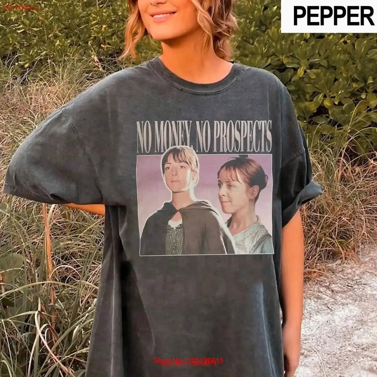 No Money Prospects T Shirt Jane Austen Pride and Prejudice Book Lovers For Women Man SweaT vintage Washed Breathable Versatile