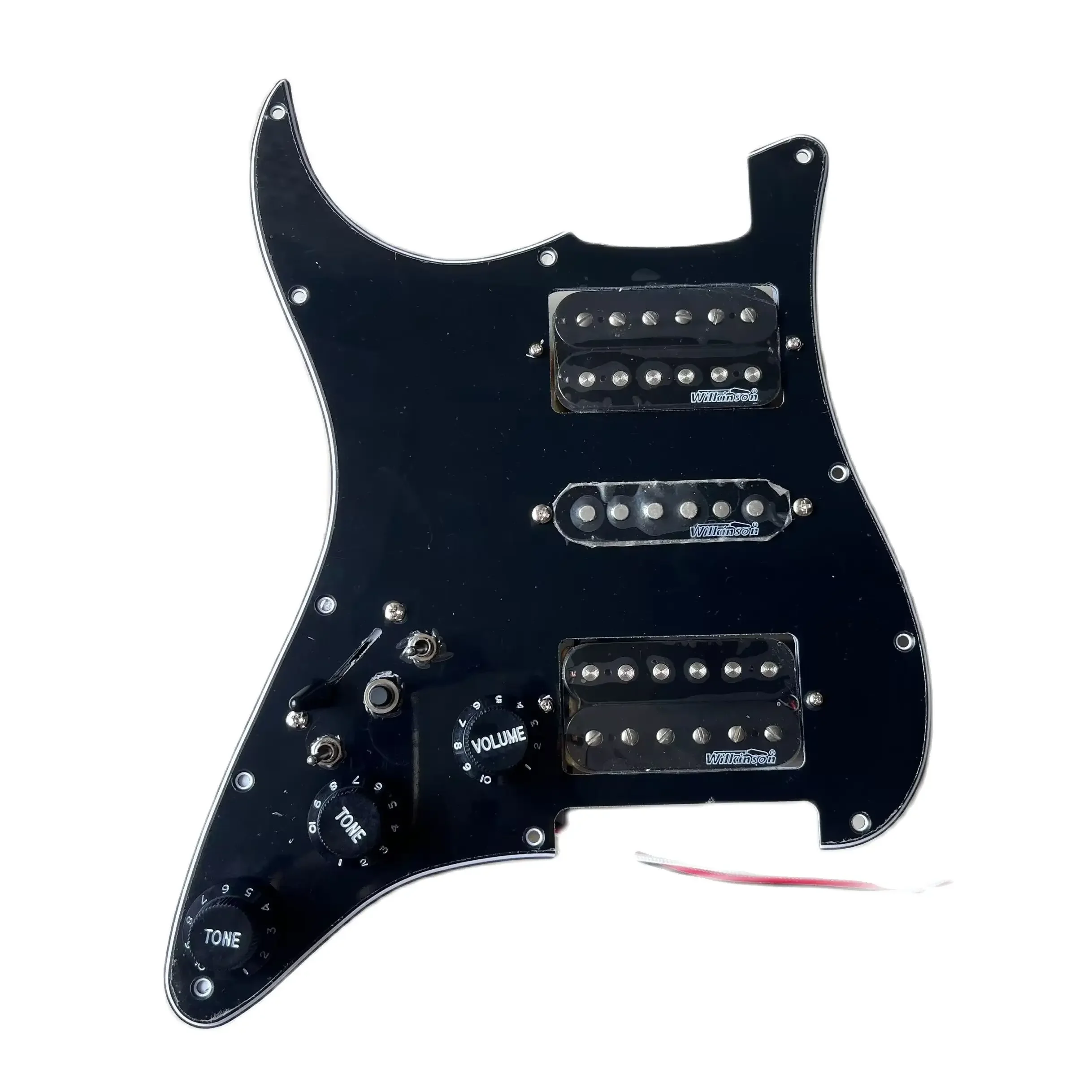 Left Hand Prewired Loaded ST Pickguard With HSH Humbucker Pickups Set Coil Splitting Switch For ST Electric Guitar