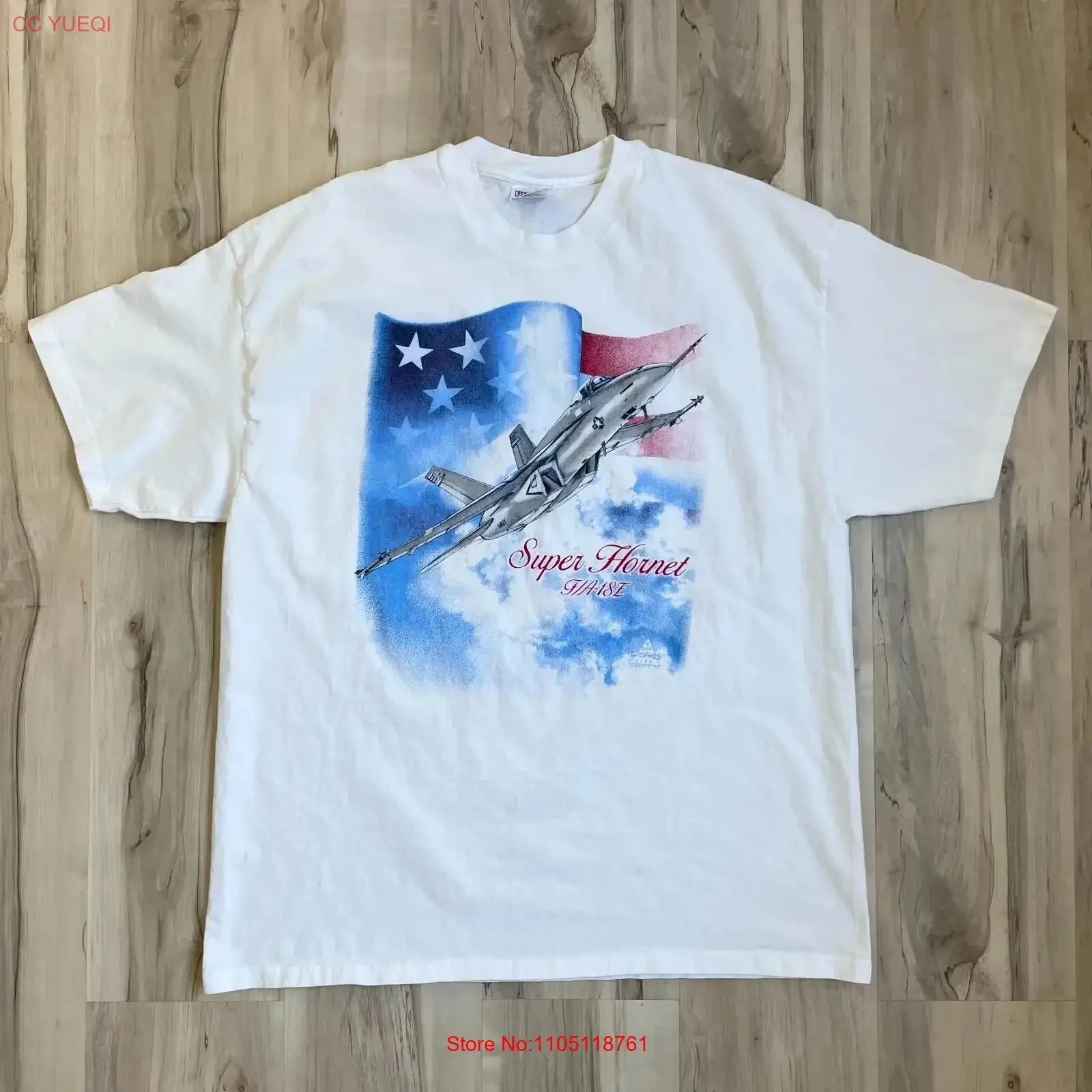 VTG 2000 Plane Jet T Shirt Super Hornet F A 18E Military Men's XL USA long or short sleeves vintage Washed graphic Versatile