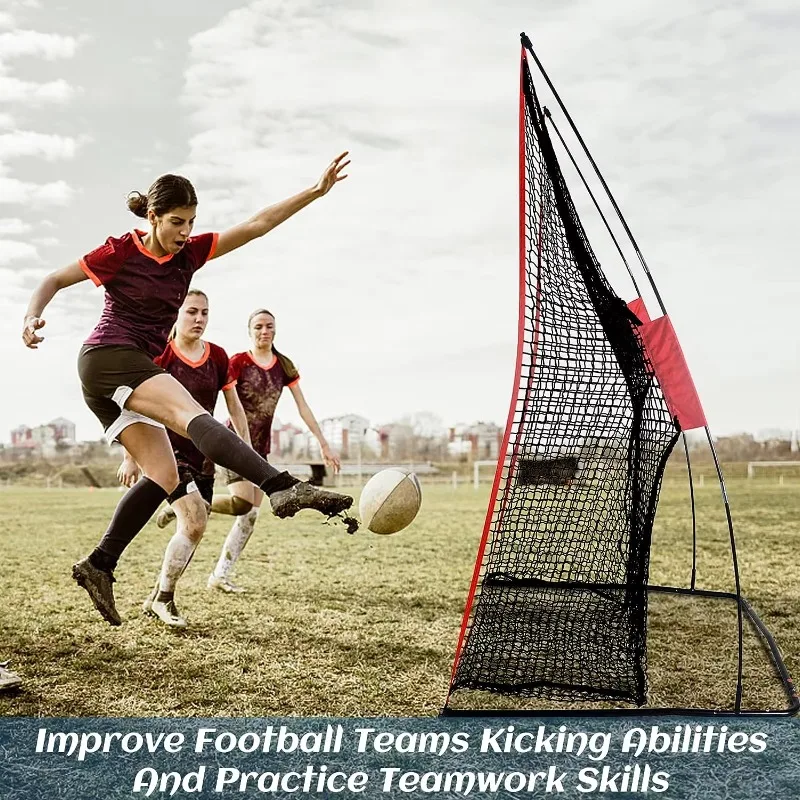 شعار مخصص 7FT بواسطة 4FT شبكة كرة القدم الأمريكية ممارسة المدرب رمي شبكات