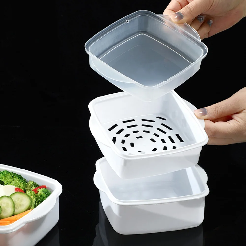 

Multi-layered Microwave Oven Steamer Box Plastic Heat-Resistant Vegetable Lunch Box with Lid Kitchen Steamer
