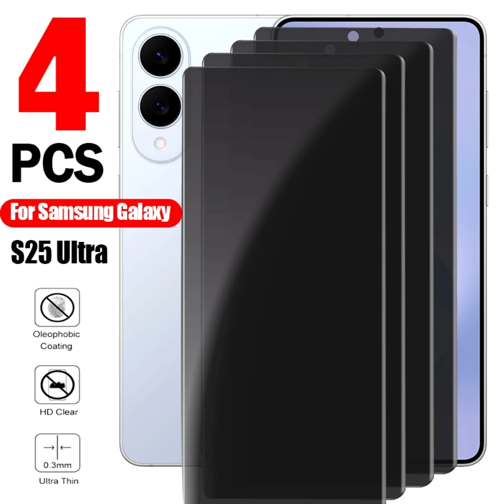 

4 шт. защитное стекло Anti-Spy для Samsung Galaxy S26 S25 S24 Ultra S23 S22 S21 Plus S25 S24 S23 FE, защита от царапин