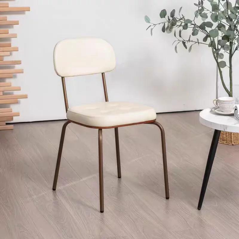 

Beige Stylish Dining Chairs Backrest Luxury Wedding Nordic Dining Chairs Lounge Conference Cadeiras De Jantar China Furniture