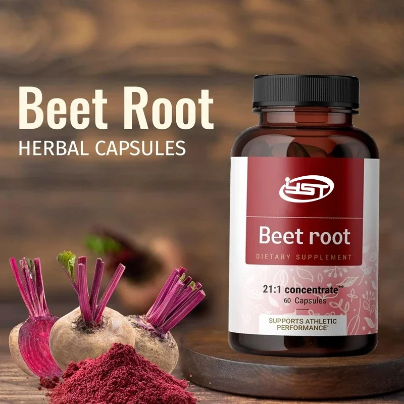 Beet Root Capsules - Organic Beet Root Extracts - High potency 21:1 Concentrate - Beet Root Powder Supplement