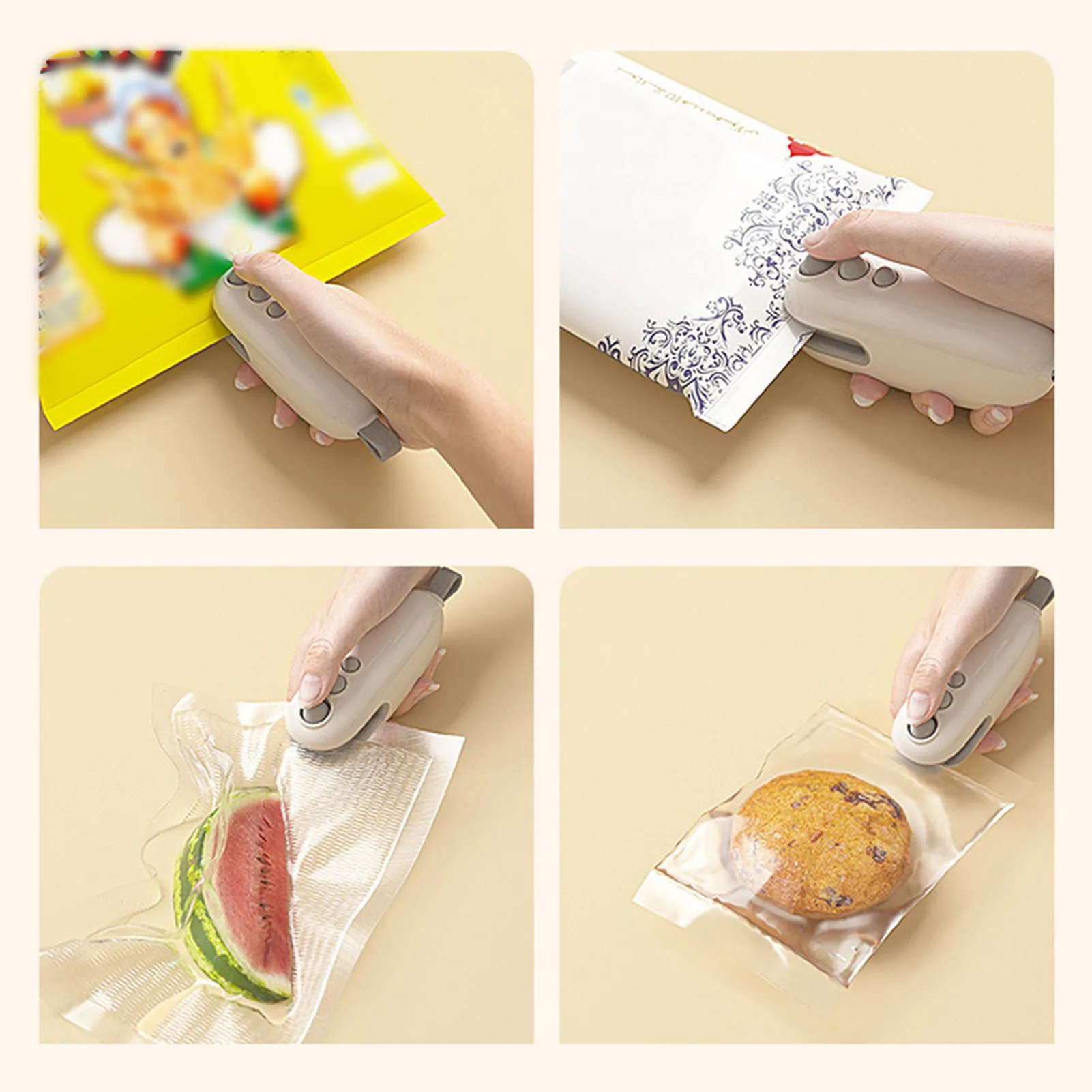 Portable Household Small Sealer Keep Food Dry & Taste Well Living Helper Suitable for School Work