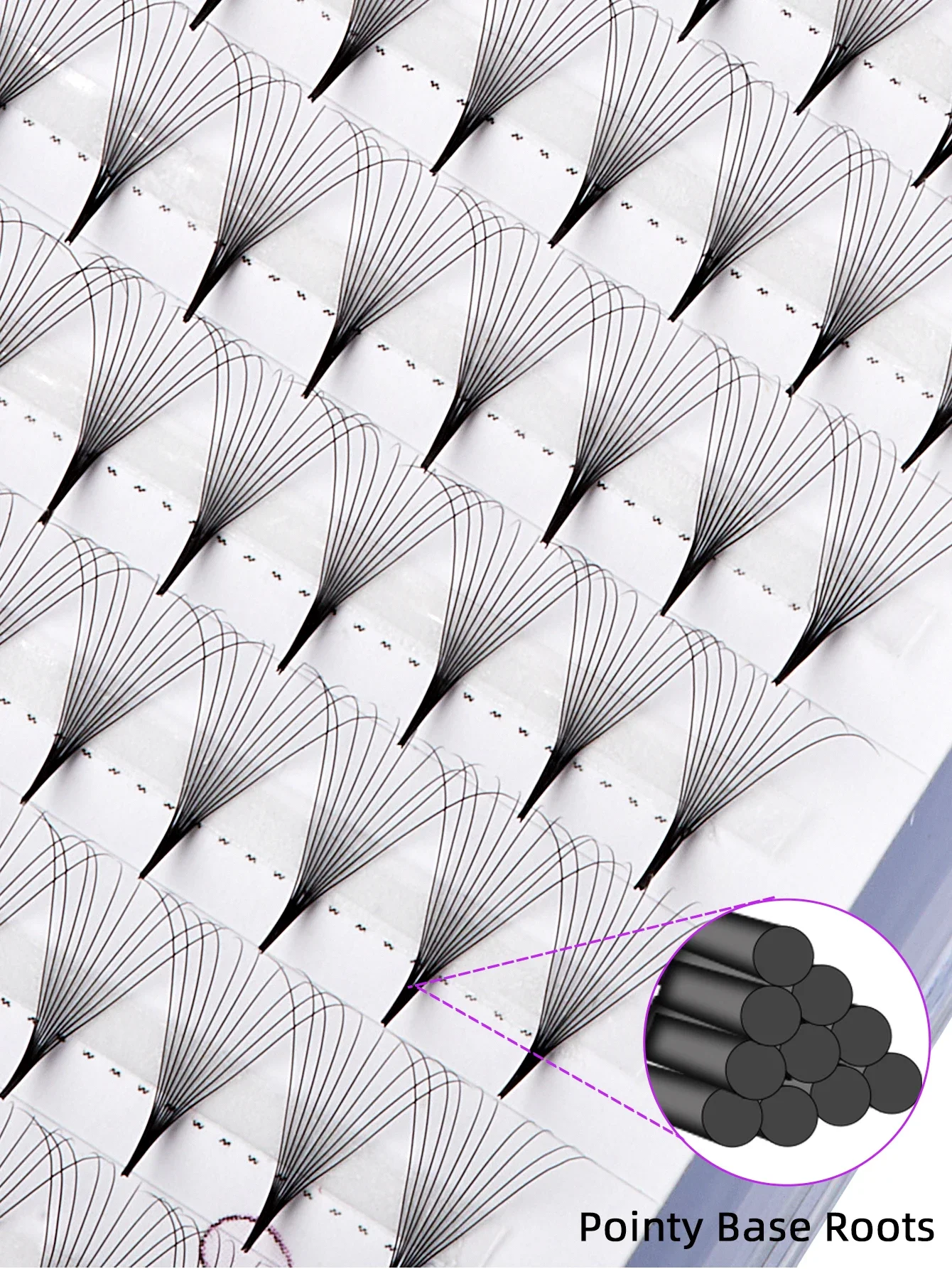 Yelix Premade Volume Fans 5D 6D 7D 8D 10D 14D Eyelash Extension Medium Stem Sharp Thin Base Lash Extension