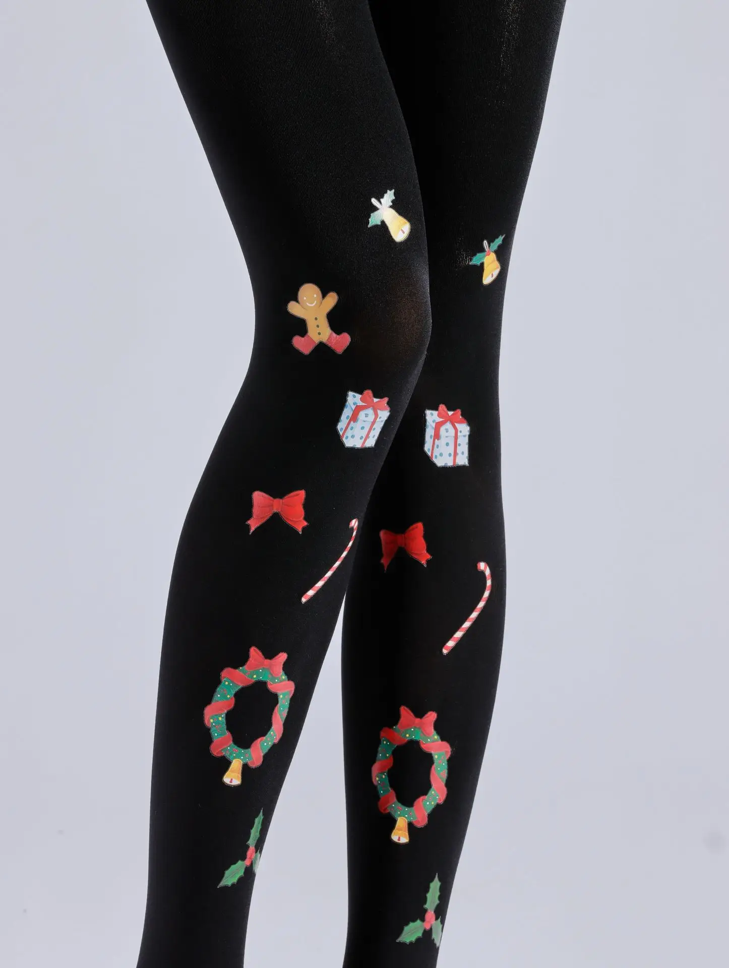 Meia-calça Fun Print com Gift Box, Padrão Seção Borboleta, Sweet Base Socks