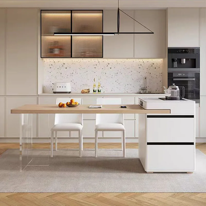 سجل الرياح، الخشب الصلب، الجزيرة، طاولة الطعام، متكاملة، منزلية #4