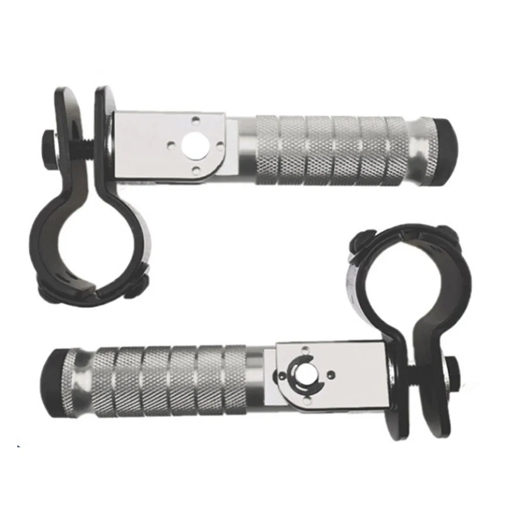 

NEW Aluminum Alloy Motorcycle Footpegs Universal Durable Offroad Footrests Folding Rear Pedals Set Motorcycle Accessories