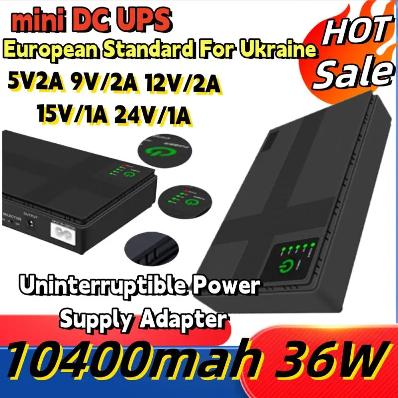 

DC 1018p UPS for Router Mini UPS Uninterrupted Power Supply DC1018p 10400mAh Lithium ion Backup Battery