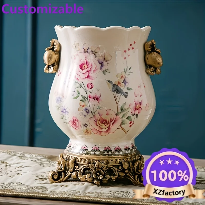 Factory Direct 2026 Creative Home Decor Piece, a And Crackle Glaze Ceramic Vase in European Style