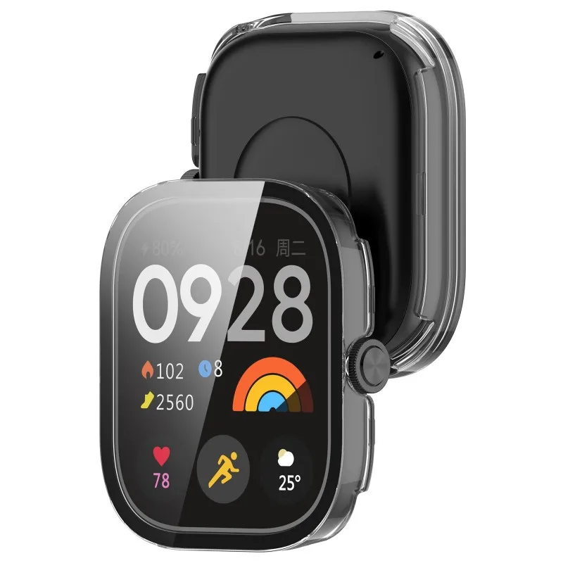 Tempered Glass Case For Redmi Watch 5 4 eSIM Smart Watch Strap Bumper Screen Protector Cover Film For Xiaomi Accessories Watch5