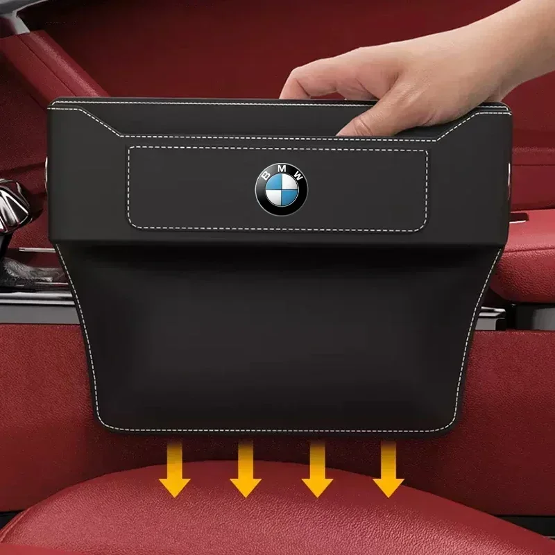 Car Seat Gap Multifunction Leather Organizer Storage For BMW X1 X3 X5 X6 X7 1 3 5 6 7 Series G20 G30 G11 F15 F16 G01 G02 F48