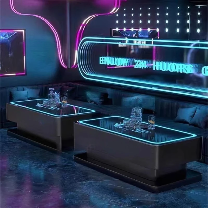 

Современный водонепроницаемый светодиодный барный стол для ночного клуба, модульная коктейльная мебель с высоким верхом для домашних баров, КТВ, ночного клуба