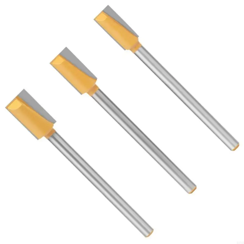 8mm Long Shank Carbides Woodworking Router Bit For Smooth Bottom Cutting And Reduced Clogging M4YD