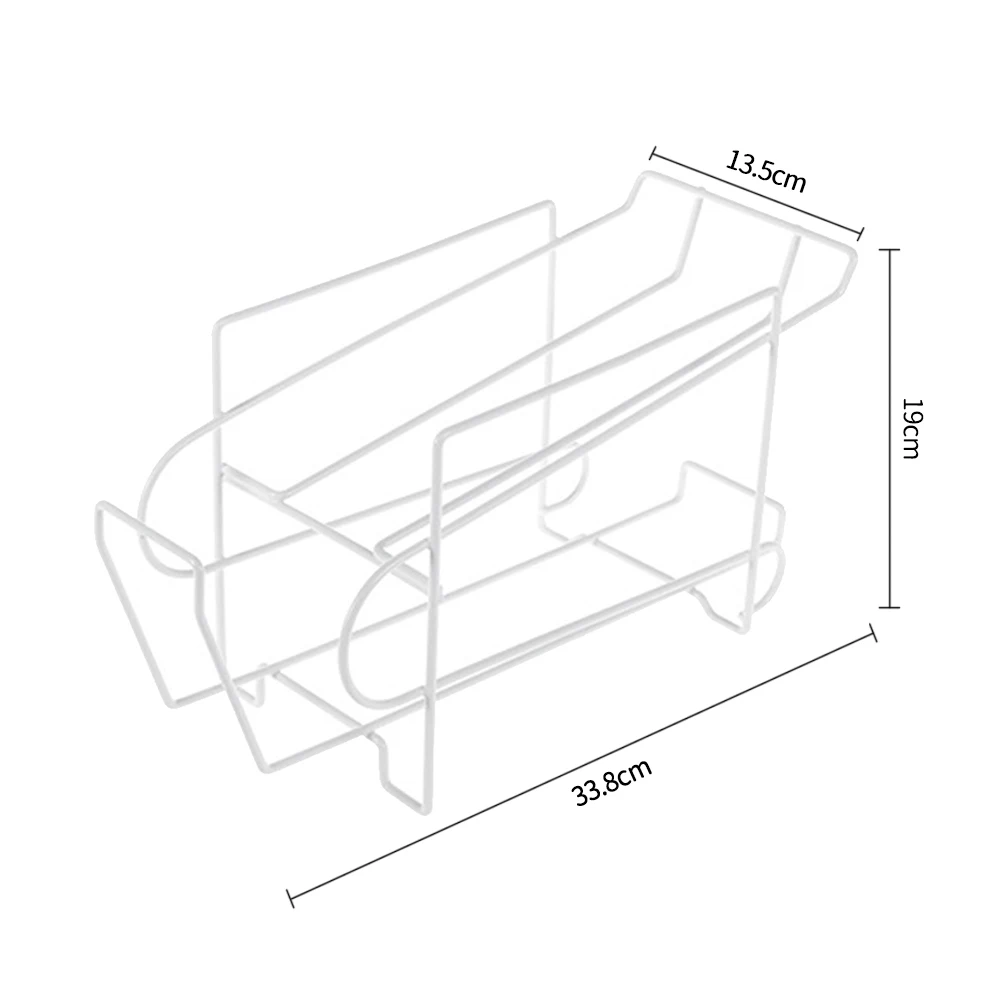 Refrigerator fresh-keeping beverage cans beer cola kitchen storage rack double-layer organizer desktop storage rack