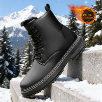 Men's Fleece-Lined Thickened Snow Boots - Winter Denim Boots (Promotion) | Warm for Camping/Fishing/Hunting