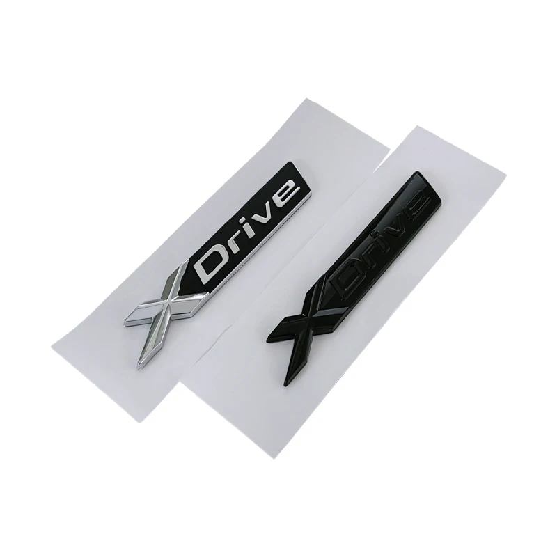 3D ABS Black X Drive Logo Xdrive Emblem Nameplate Car Trunk Badge Xdrive Sticker Accessories
