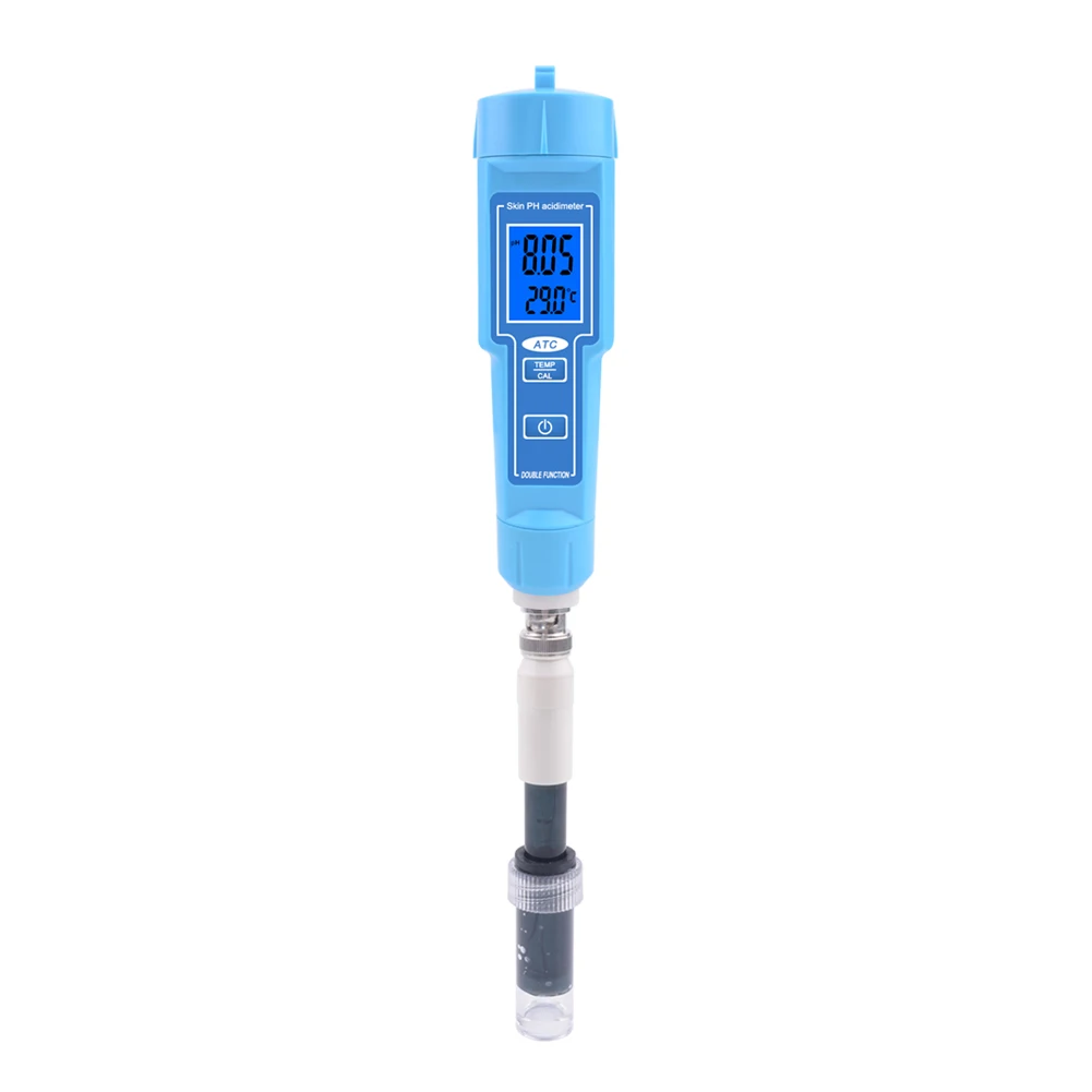 Acidity Tester For Meat Products Soil Temperature Meter Blue Food Soil Tester High Sensitivity Sensors Food Safety