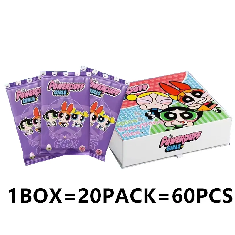 2023 New Anime The Powerpuff Girls Card Blossom Bubbles Buttercup TR SP PR Card Children's Toy Christmas Halloween Birthday Gift