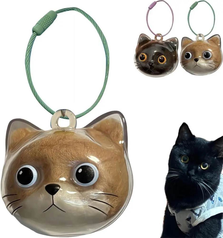 Cats Fur Keepsake Pendant Creative Kitten Fur Keepsake Holder Pet Hair Storage Capsule Transparent Cat Hair Storage Box Keychain