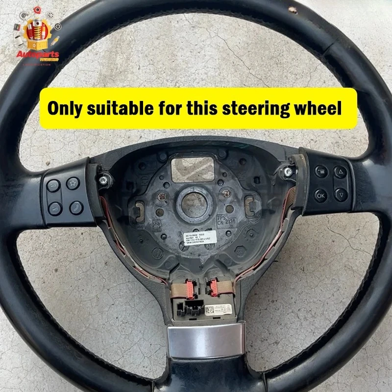 زر التحكم في عجلة القيادة متعدد الوظائف لليسار أو الأيمن لسيارة VW Jetta Golf MK5 Passat B6 Tiguan 1K0959537J 1K0959538F 1K0959542 #2