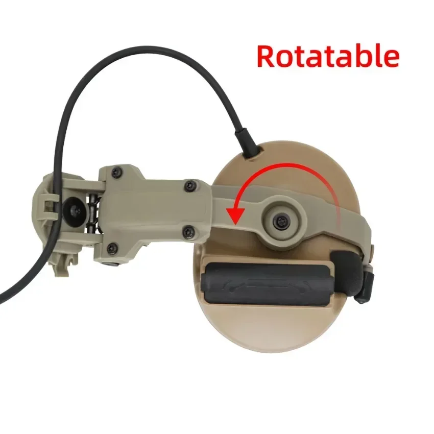 Tactical Helmet Headset Bracket Fast Track ARC OPS-CORE Helmet Adapter for COMTAC II COMTAC III Airsoft Tactical Headset