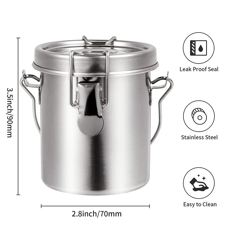 Stainless Steel Paint Brush Cleaner Airtight Stainless Steel Brush Washer with Removable Filter Screen for Painting-Small