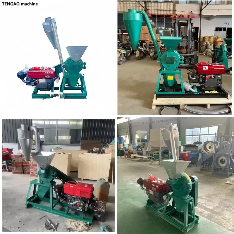 YWM Certificate Cheap Price Good Quality 800kg/h Automatic Flour Mill Machine 22HP Engine Casava Processing Machine