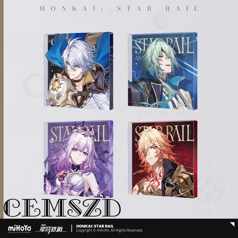 

[Genuine] miHoYo Game Honkai Star Rail Khaslana Mydei Cosplay Acrylic Figurines Anime Cartoon Accessories Props Halloween Gifts