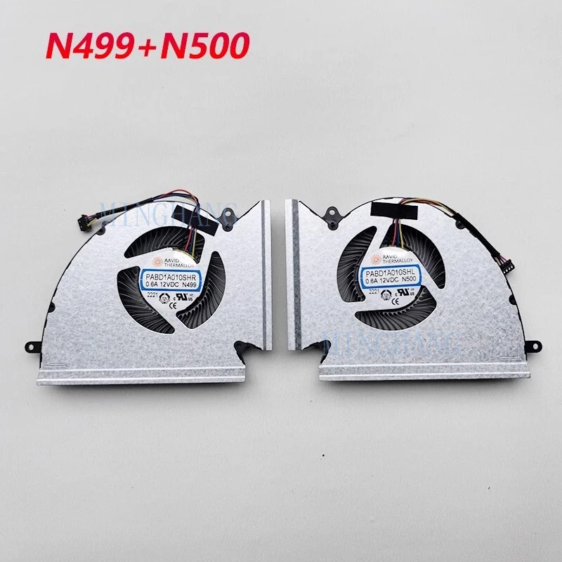 

M New for MSI GE77HX GP76HX Laptop CPU+GPU COOLING FAN N499 N500 MS-17K5