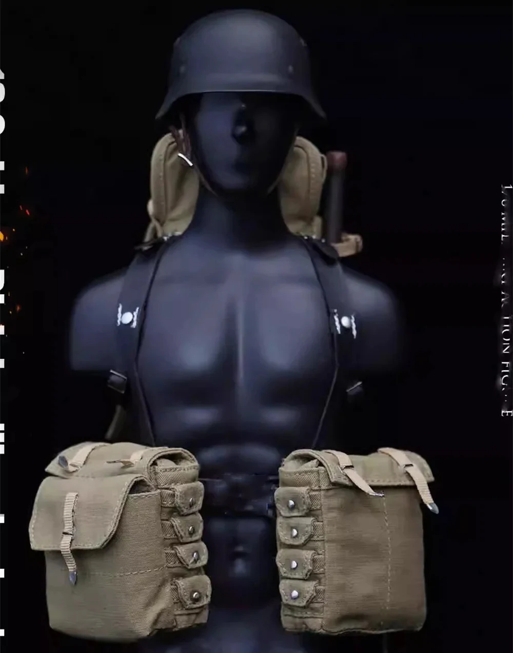 1/6 UJINDOU UD9023 WWII Series Mountain Troop Pionier 1944 Soldier Waist Belt Y Shoulder Belt Bags Kit Equipment Accessories DIY