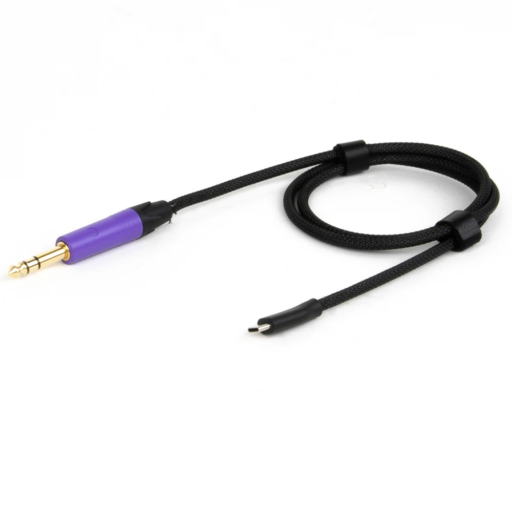 USB Type C to 6.35/6.5mm 1/4 inch TRS Male Audio Cable Adapter Stereo Cord Compatible with Amplifier,Speaker,Mixing Console