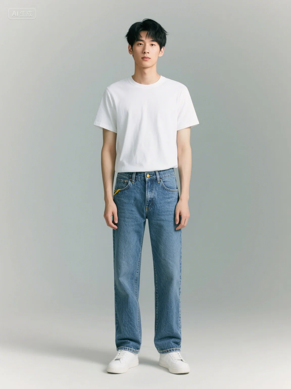 

Men's Jeans Casual Straight Stretch Fashion Classic Blue Black Work Denim Trousers Male Brand Clothing