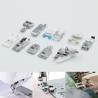 11pcs Sewing Machine Presser Foot Feet Kit Set With Box Brother Singer Janom Sewing Machines Foot Tools Accessory Sewing Tool