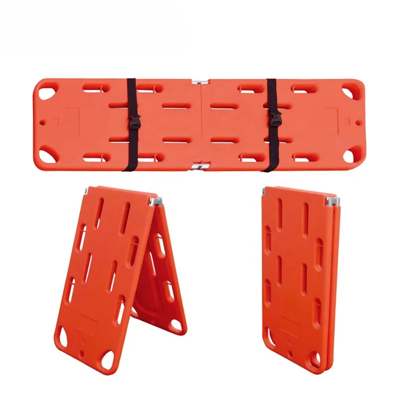 Wholesale foldable emergency spine board fire rescue board water floating rescue board plastic stretcher